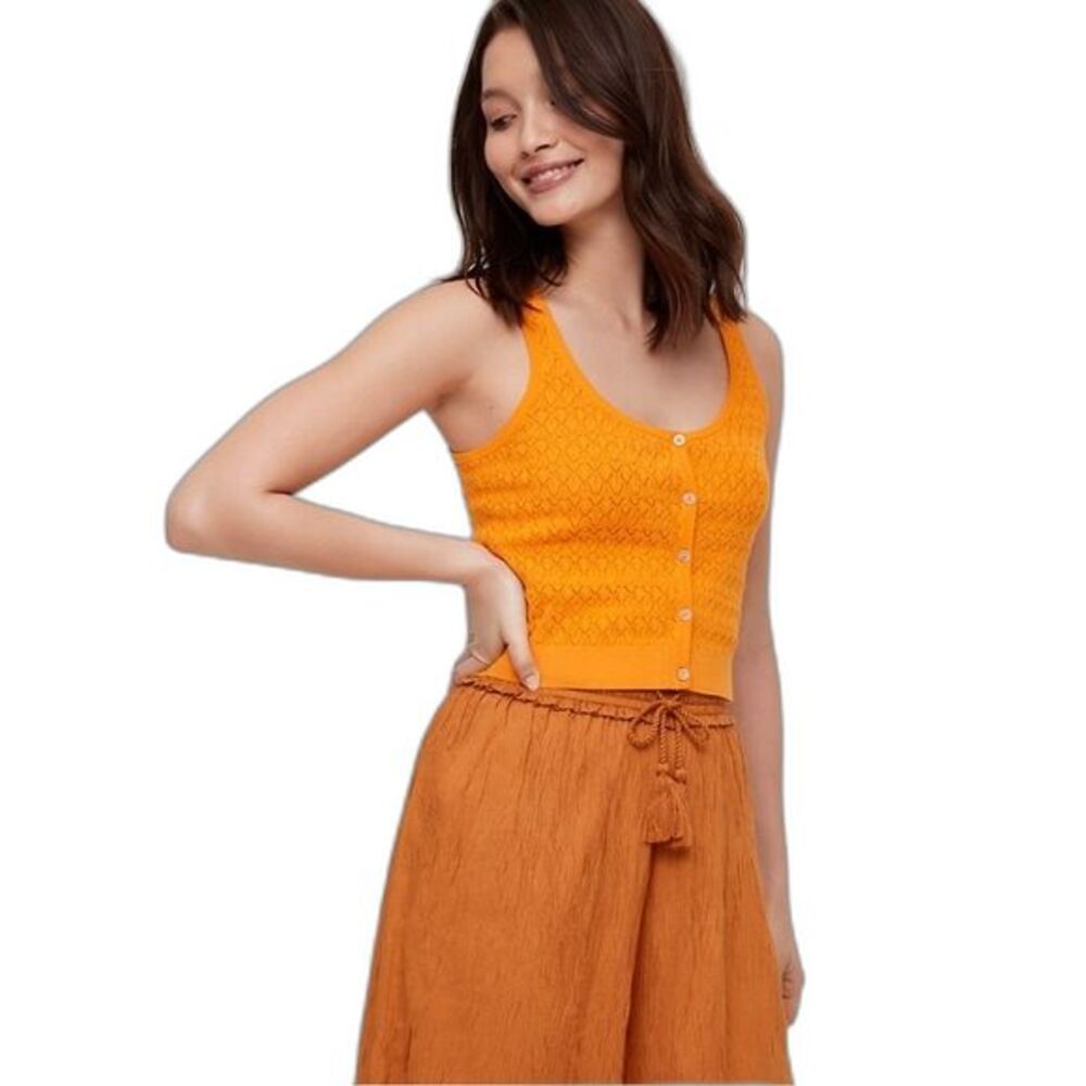 Wilfred For Aritzia Orange Sweater Tank Size XS Summer Vacation Getaway